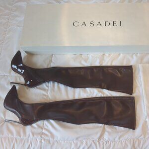 Casadei 120mm Blade boots leather
